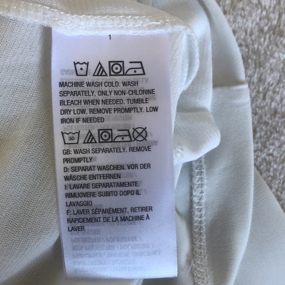 Susan Graver Long Chiffon Lace Sleeve Blouse, M - Picture 8 of 8